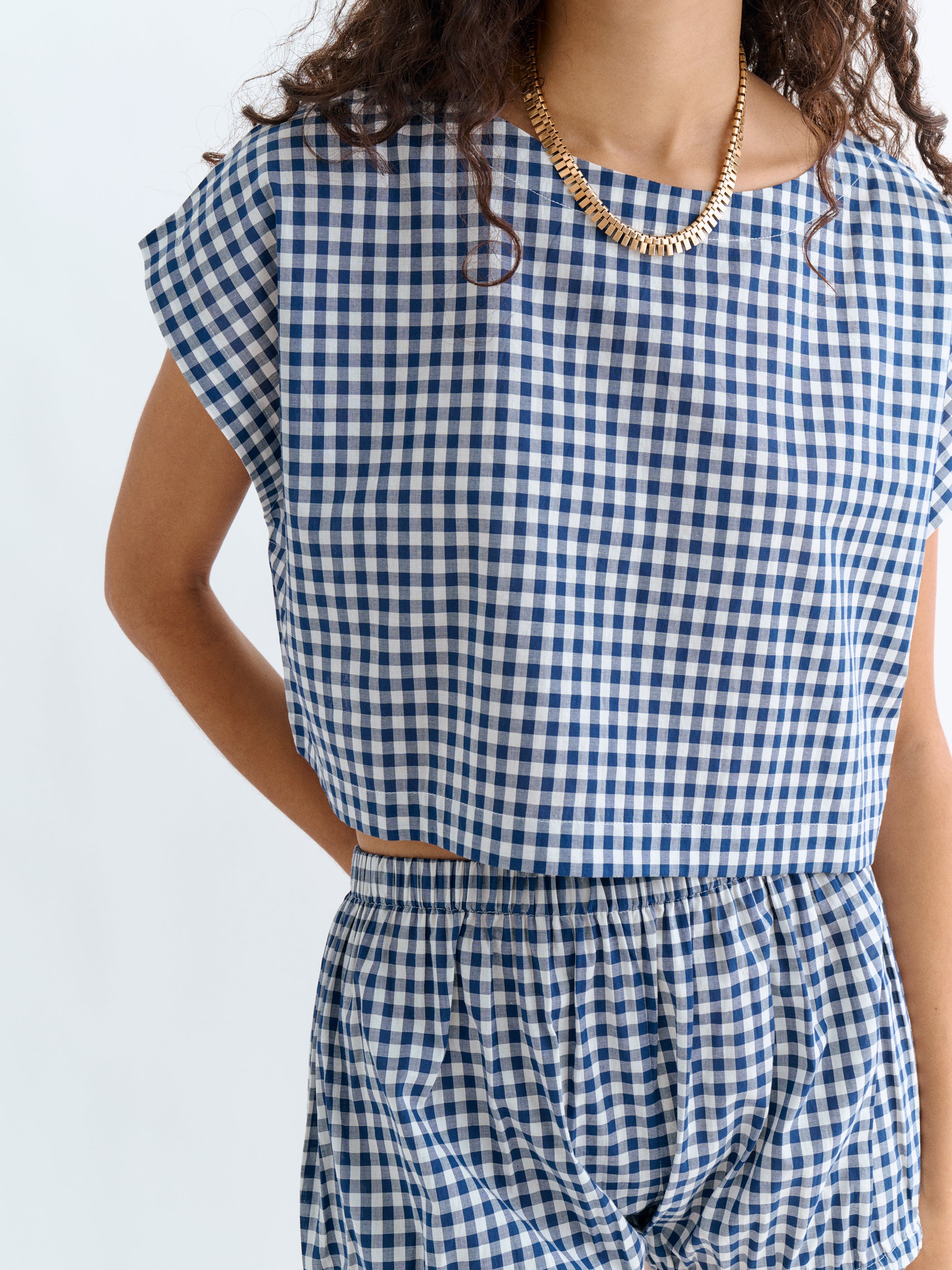 Small Navy Gingham 