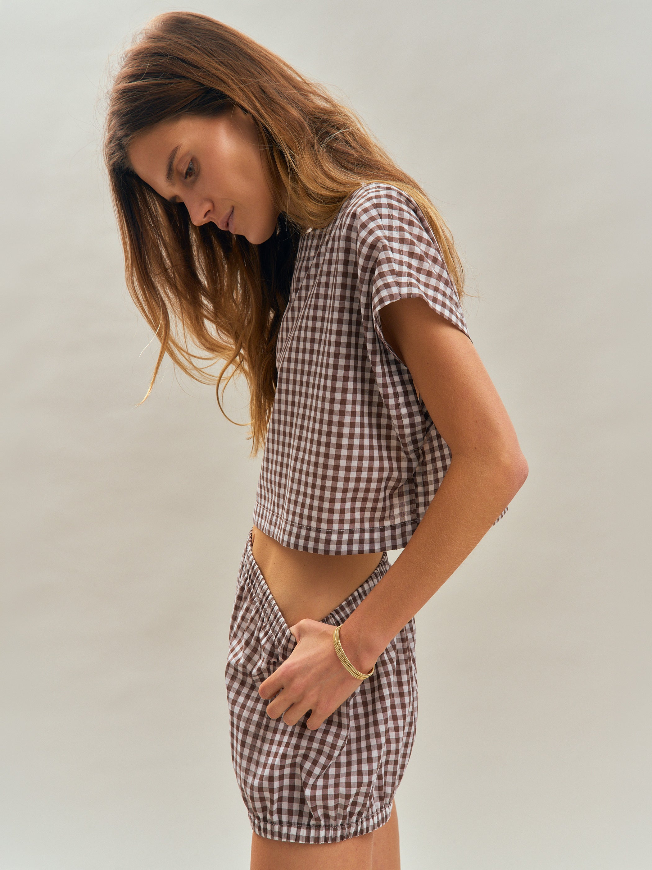 Small Truffle Gingham 