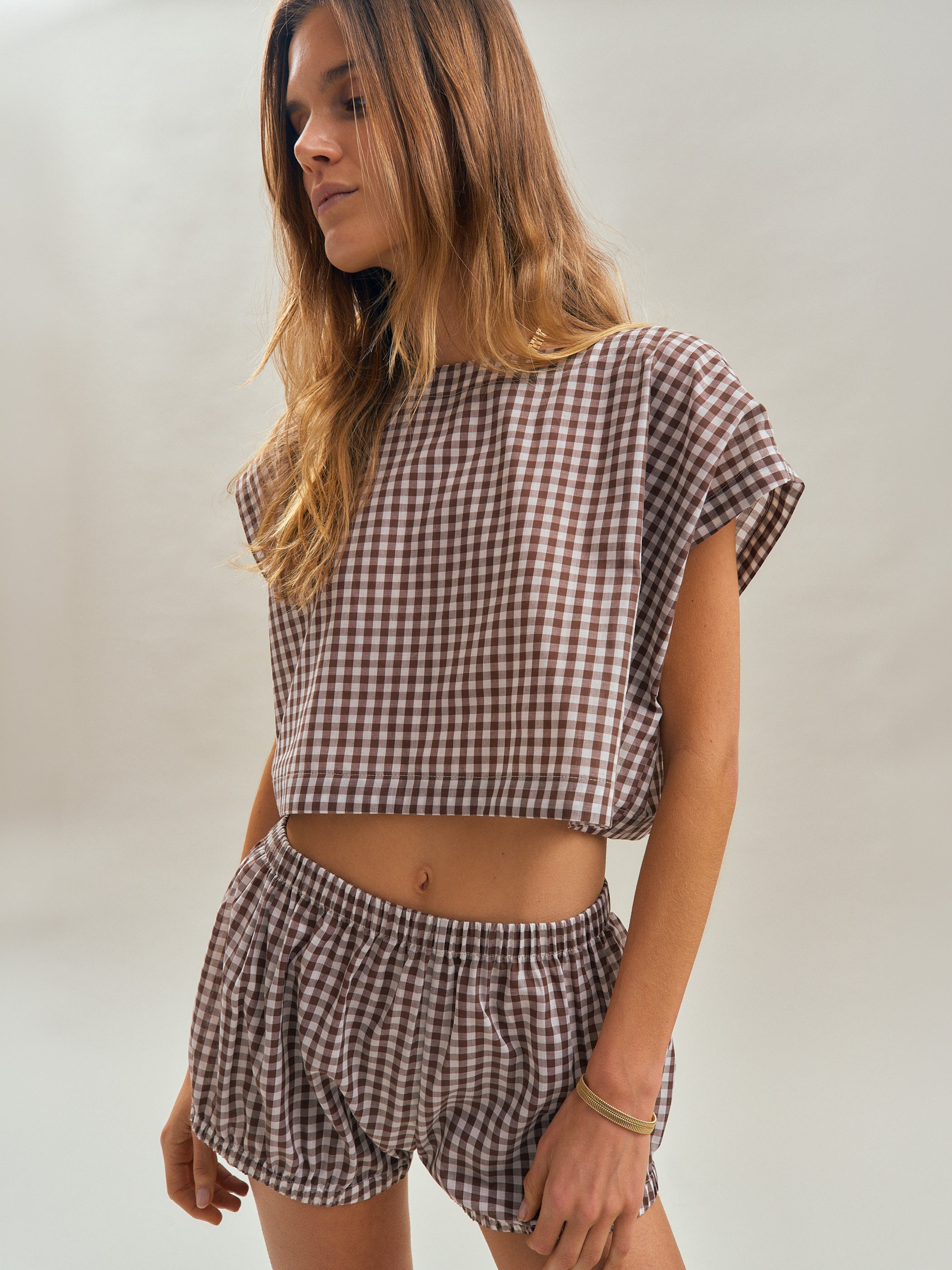 Small Truffle Gingham 