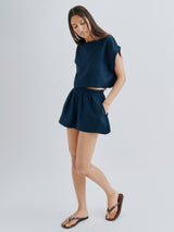 Shkip Shorts in Linen 4