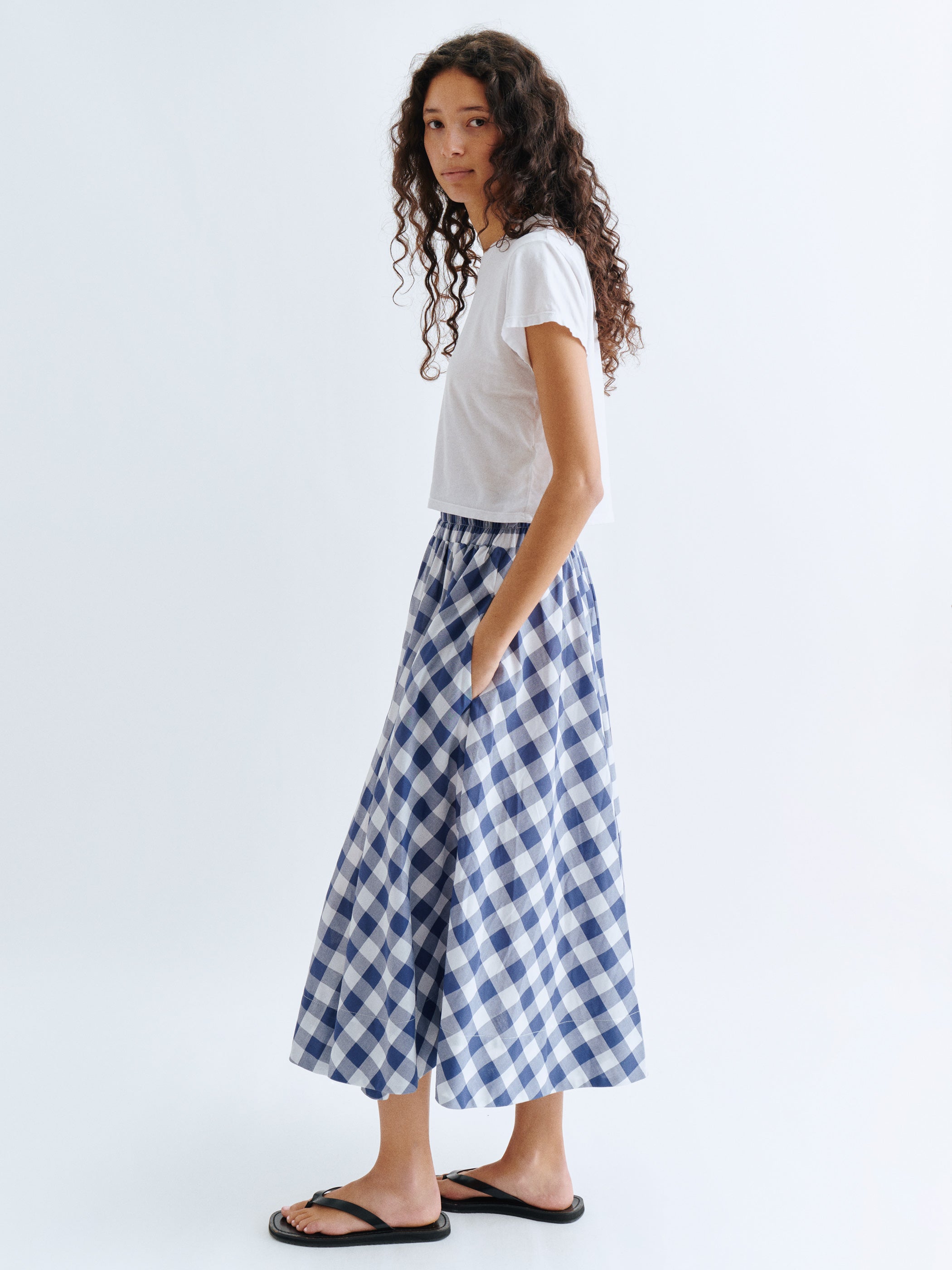 Large Navy Gingham 