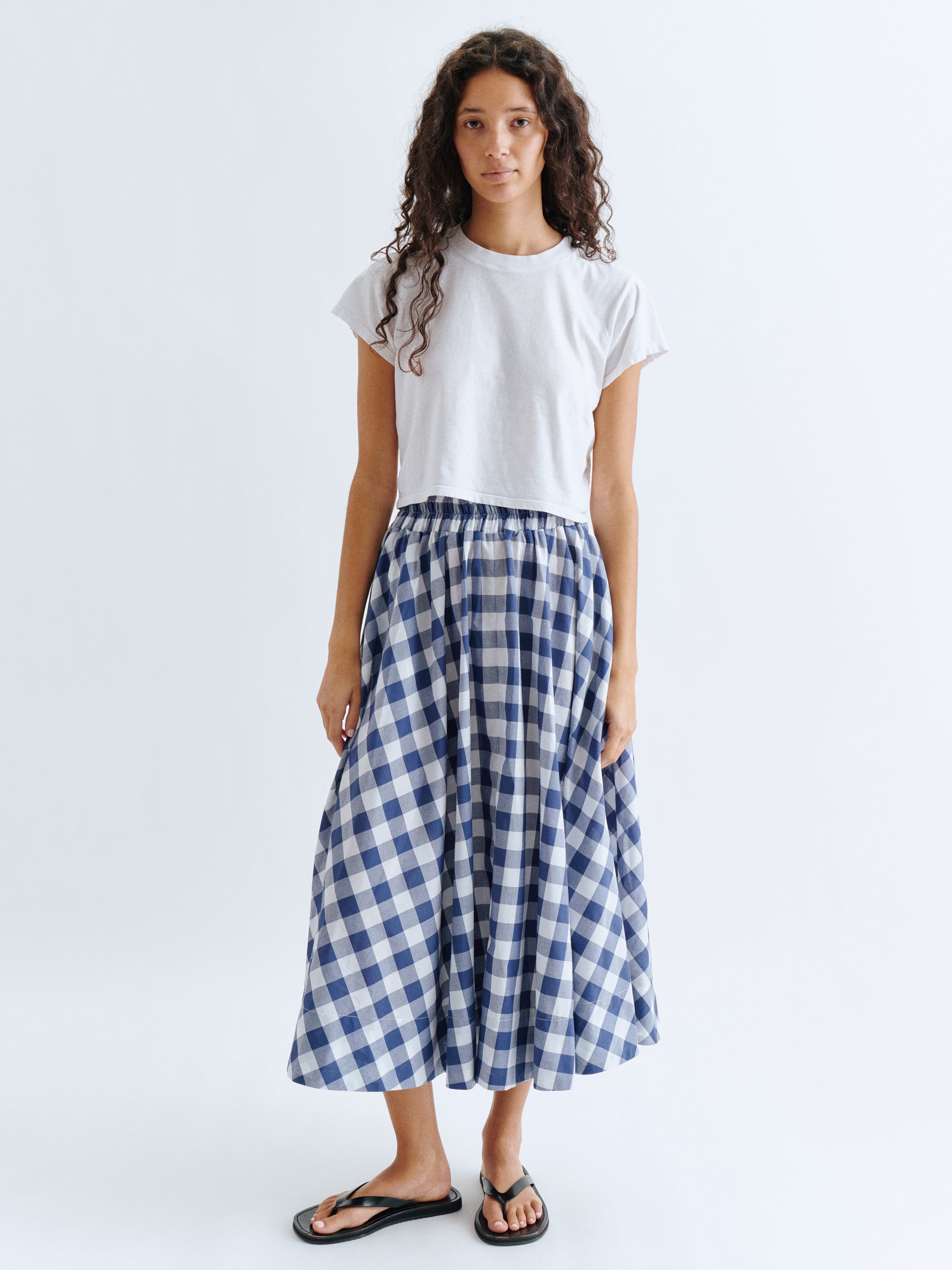 Large Navy Gingham 