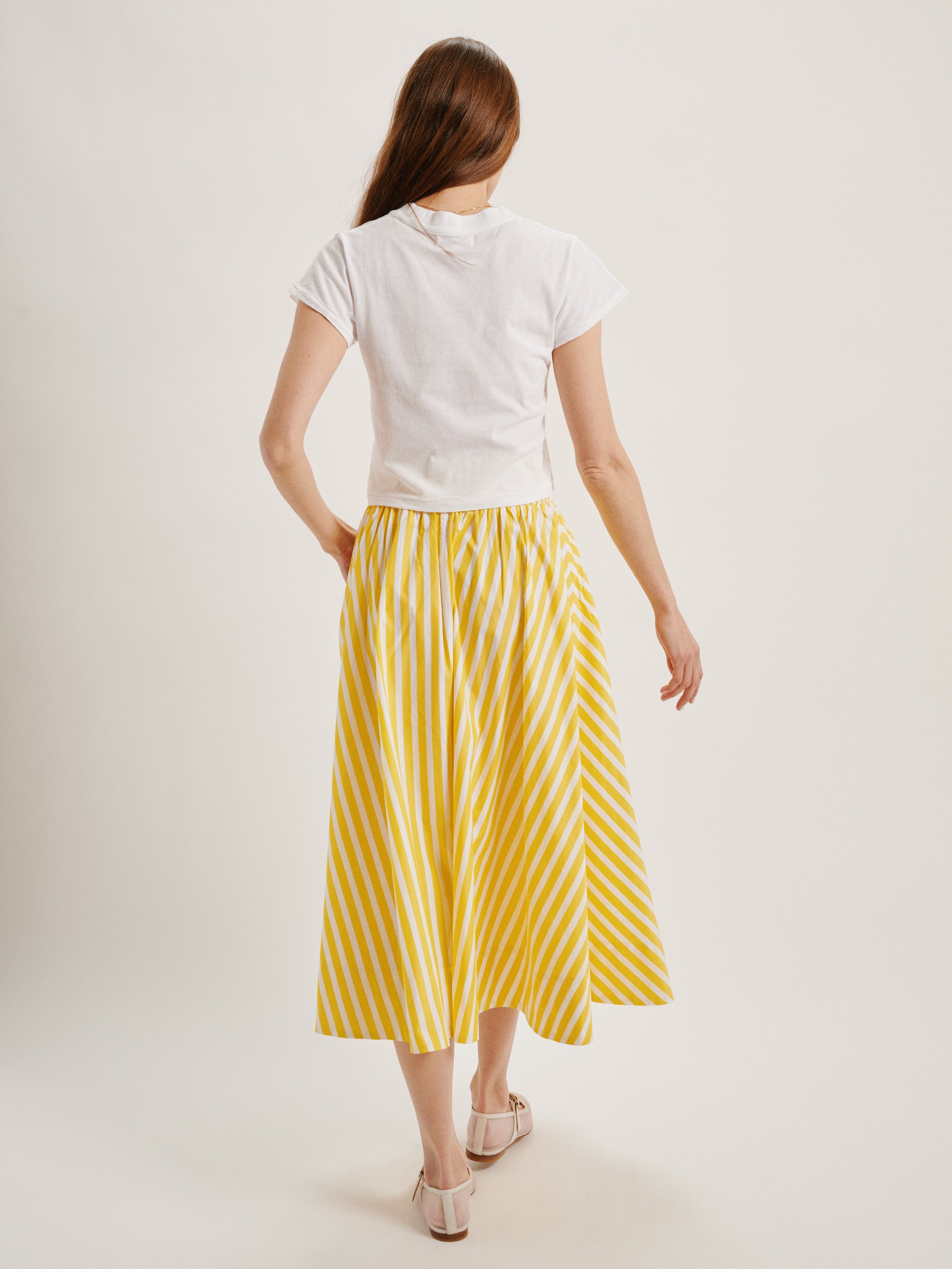 [SOMEWHERE BUTTER]★24FW★韓国人気★Penny Cotton Midi Skirt Designer fashion, Seoul-fully created | W Concept