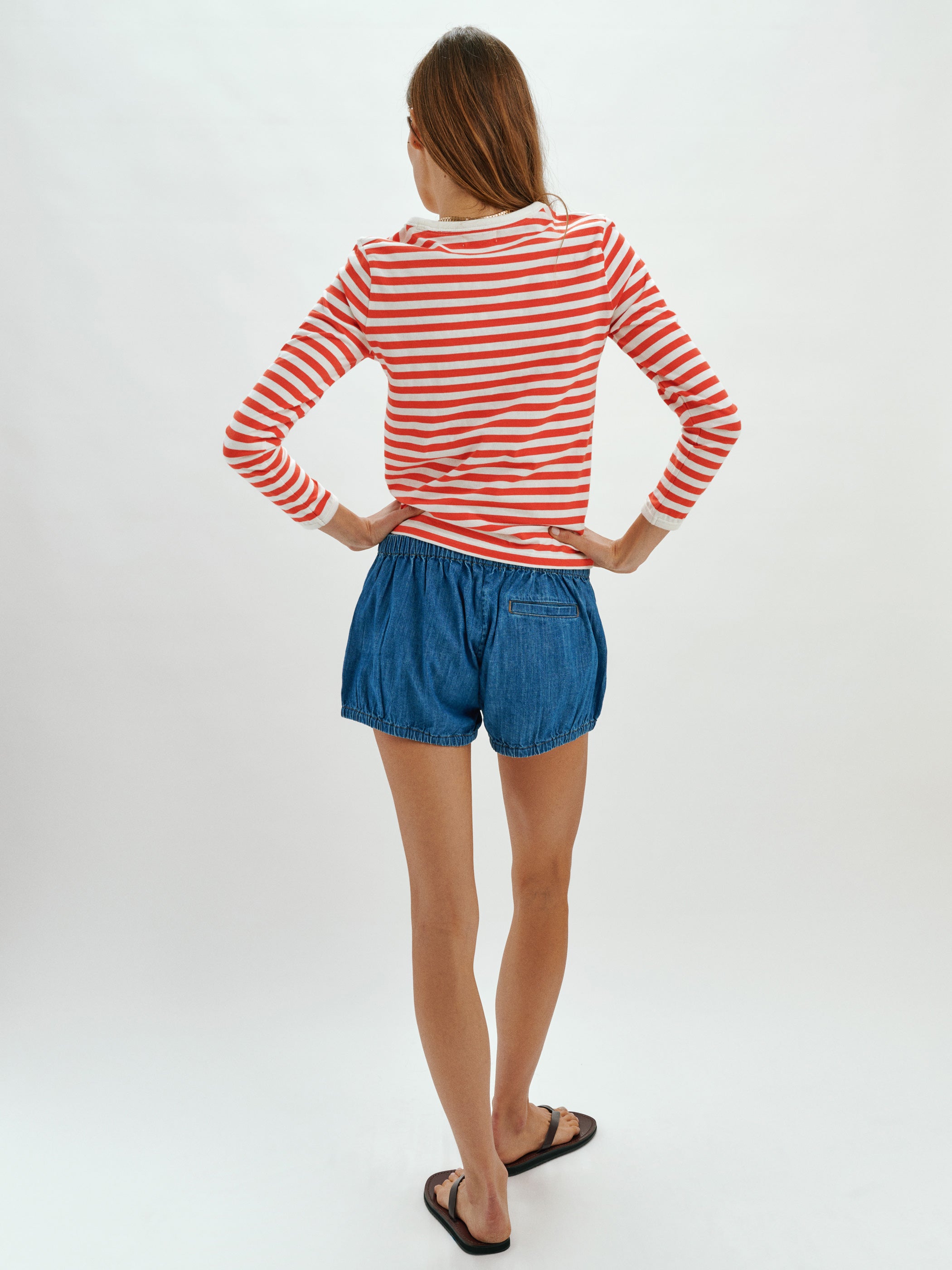 Cherry-Ivory Stripe 