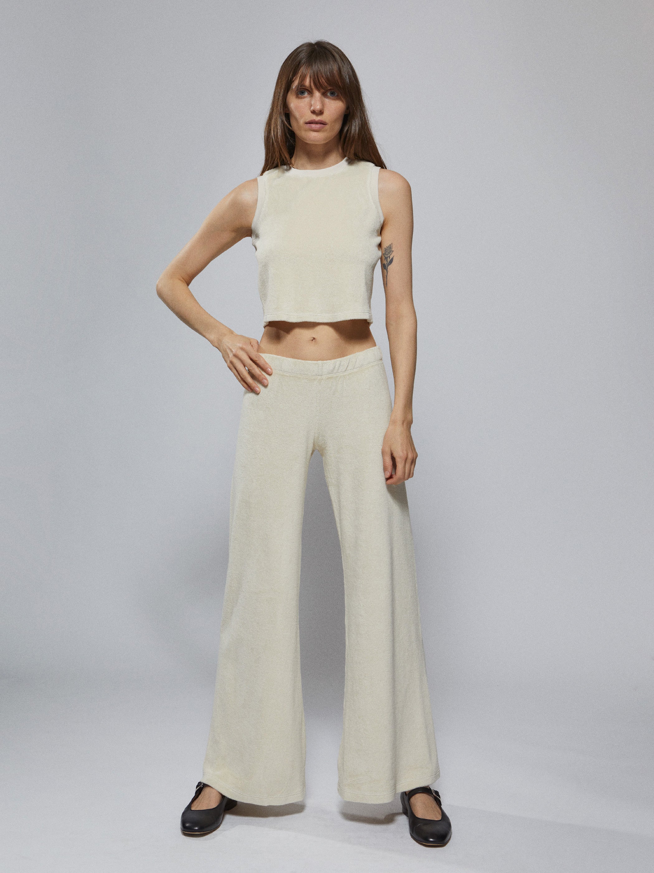 The Lito Low Rise Flare Pants in Terry – Suzie Kondi