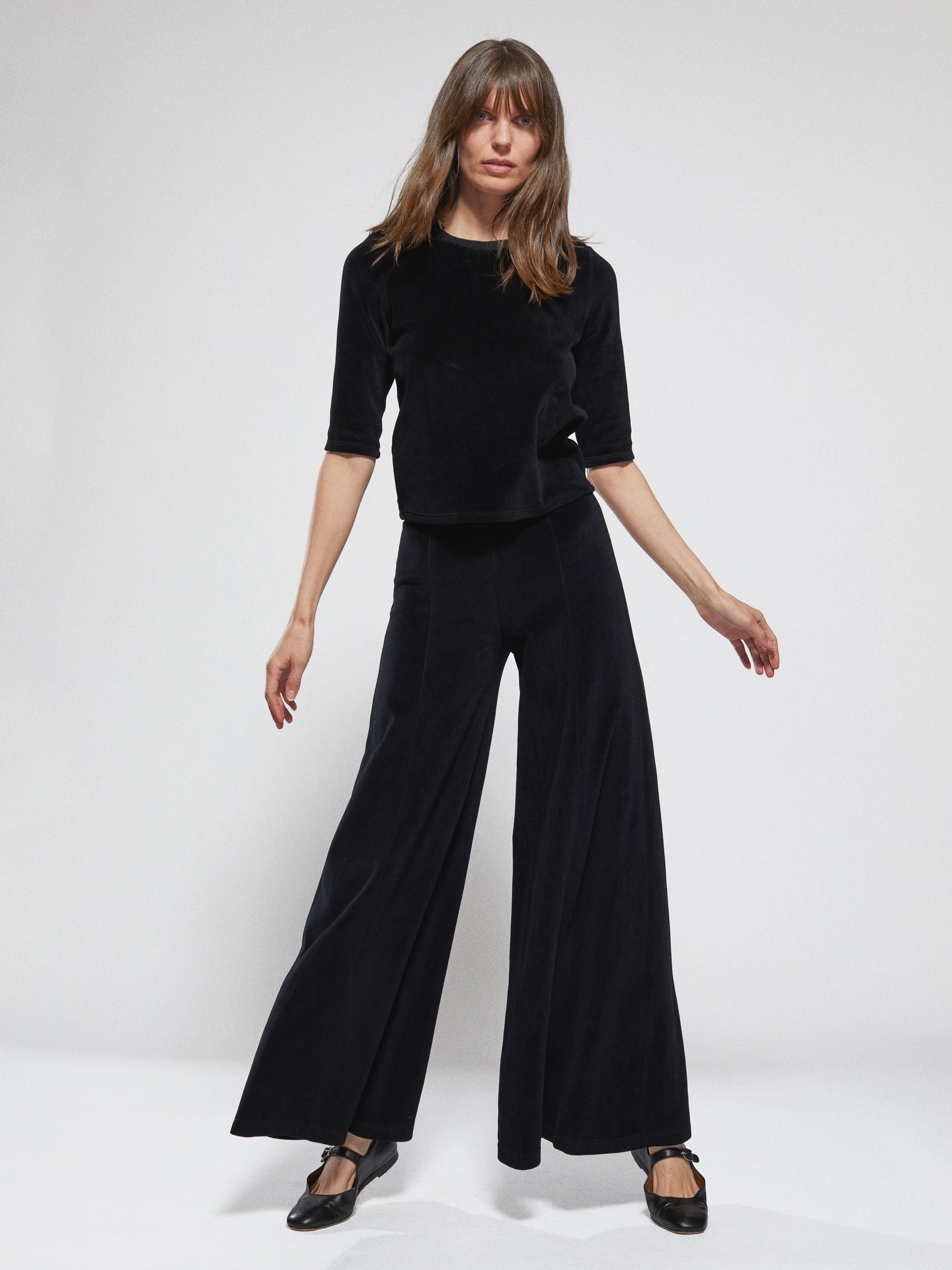 The Megalo Palazzo Pants in Velour