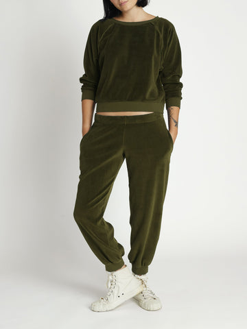 The Mid-Rise Patmos Pocket Pants in Velour