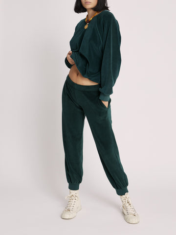 The Low-Rise Patmos Pocket Pants in Velour