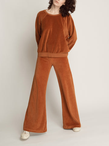 The Zephyra Flare Pants in Velour