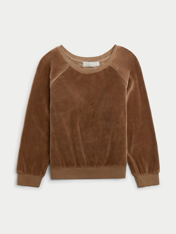 The Saba Raglan Top in Velour