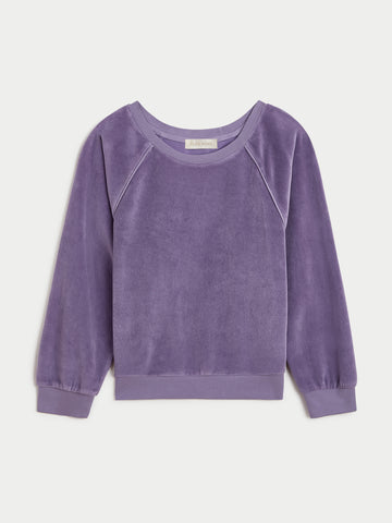 The Saba Raglan Top in Velour