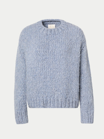 The Jooshi Handknit Cashmere Crew Neck Sweater