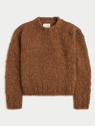 The Jooshi Handknit Cashmere Crew Neck Sweater