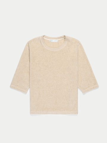 The Corfu Elbow Sleeve Crew in Velour