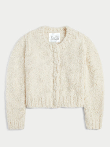 The Bleta Cardigan in Boucle Cashmere