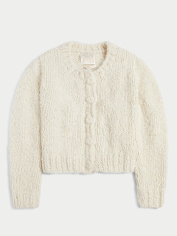 The Bleta Cardigan in Boucle Cashmere