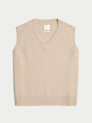 The Stevie Oversized Vest in Cashmere