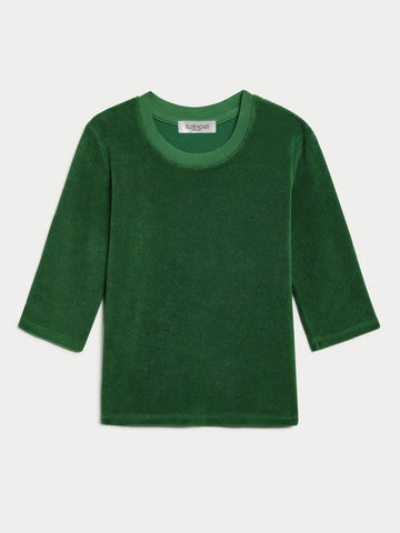 The Corfu Elbow Sleeve Crew in Terry