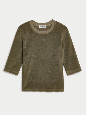 The Corfu Elbow Sleeve Crew in Terry