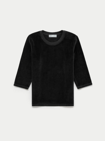 The Corfu Elbow Sleeve Crew in Velour