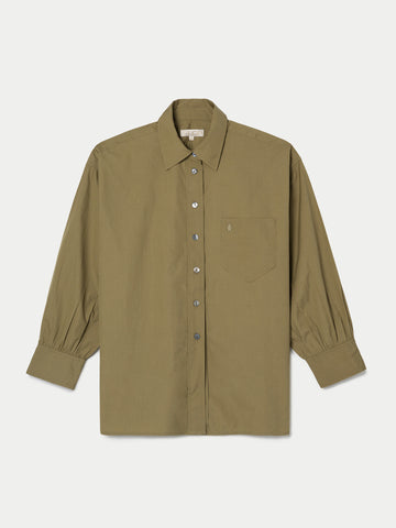 The Kappa Button-Up Shirt in Cotton Poplin