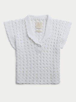 The Iris Top in Cotton Crochet