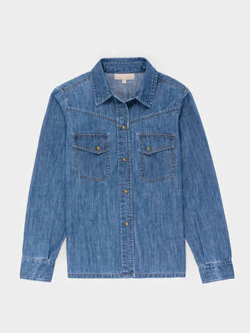 The Dona Button-Down in Denim