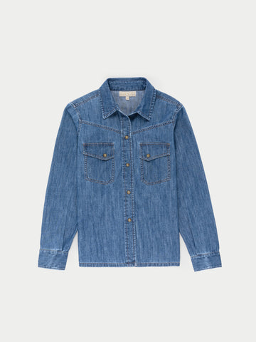 The Dona Button-Down in Denim