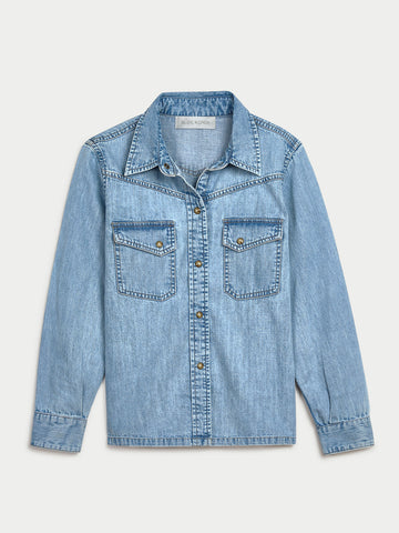 The Dona Button-Down in Denim