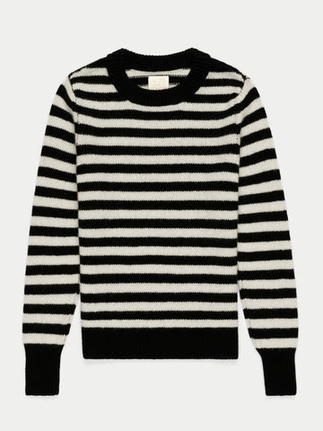 The Sarra Bracelet Crewneck Sweater in Cashmere