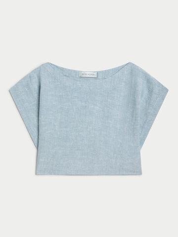 The Kori Crop Top in Linen