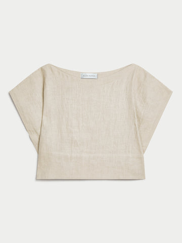 The Kori Crop Top in Linen