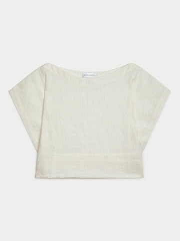 The Kori Crop Top in Linen