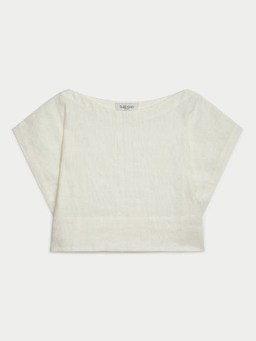 The Kori Crop Top in Linen