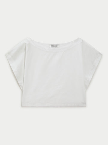 The Kori Crop Top in Cotton Poplin