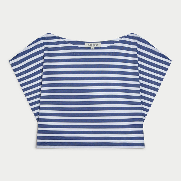 【SCENERITY】Connie overfit striped short sleeves Angie Short Tie Detail Dress (C4769) - Creations Boutique