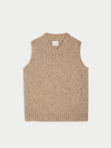 The Nico Vest in Luxtweed Cashmere