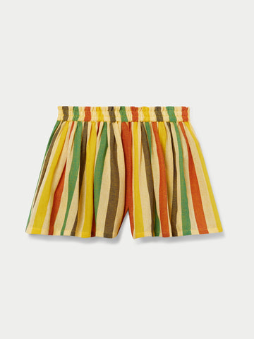 The Pezo Play Shorts in Striped Gauze