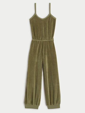 The Giorgi Tank Jumpsuit in Velour