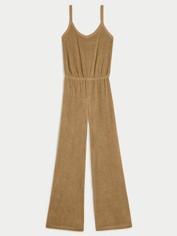 The Elma Flare Jumpsuit in Velour