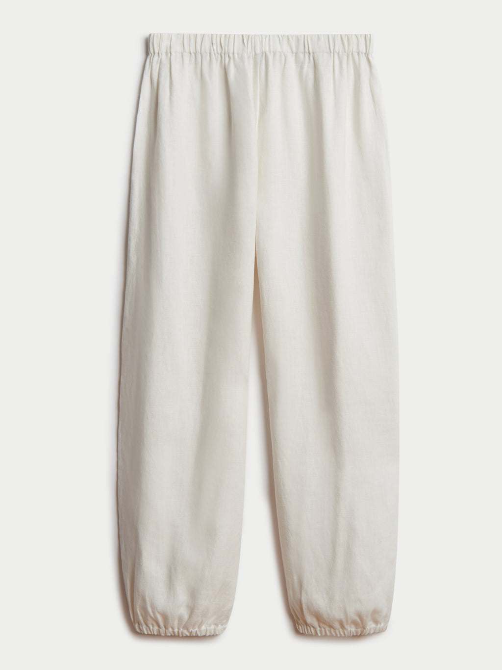 Women's White Linen Pants  100% Made to measure - Sumissura