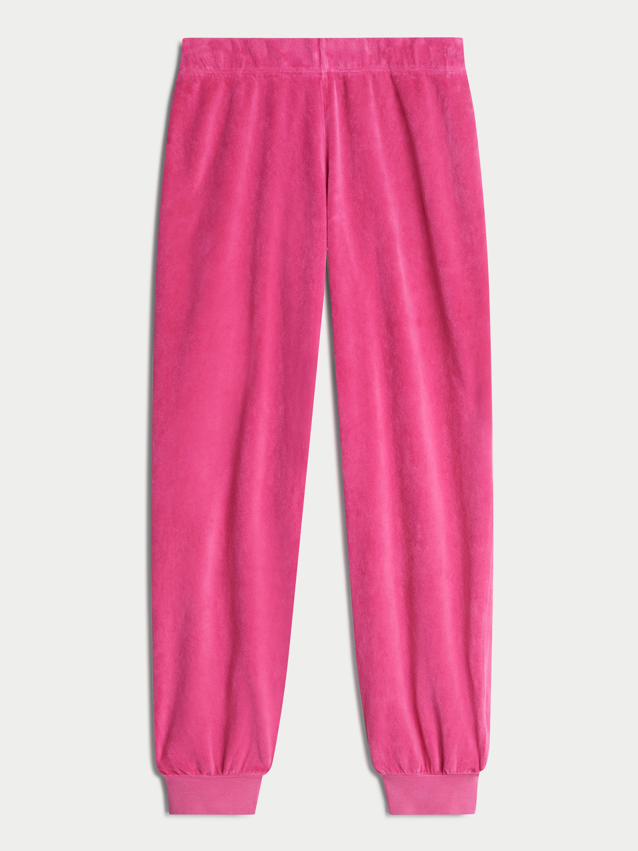 Hot Pink Velour Joggers Sweatpants Size Medium with Pockets