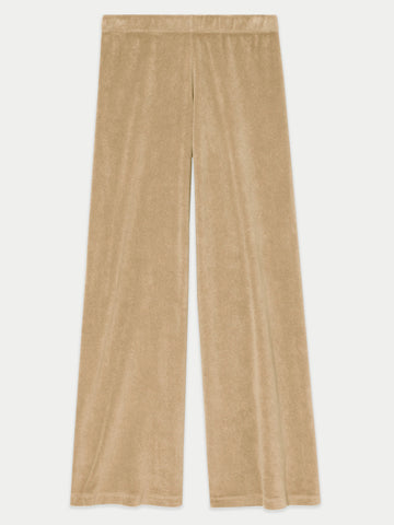 The Lito Low Rise Flare Pants in Terry