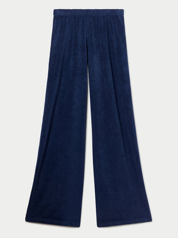 The Lito Low Rise Flare Pants in Terry