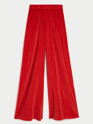 The Lito Low Rise Flare Pants in Velour