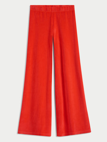 The Lito Low Rise Flare Pants in Velour