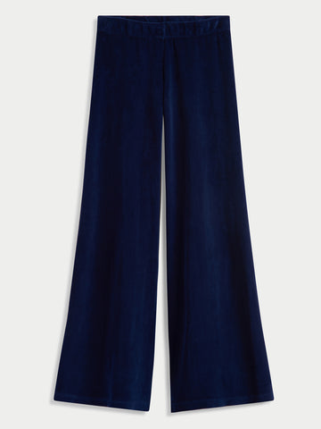 The Lito Low Rise Flare Pants in Velour