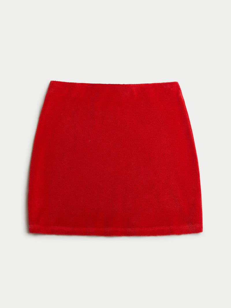 The Mikros Mini Skirt in Terry – Suzie Kondi
