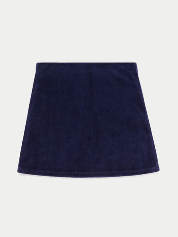 The Mikros Mini Skirt in Velour