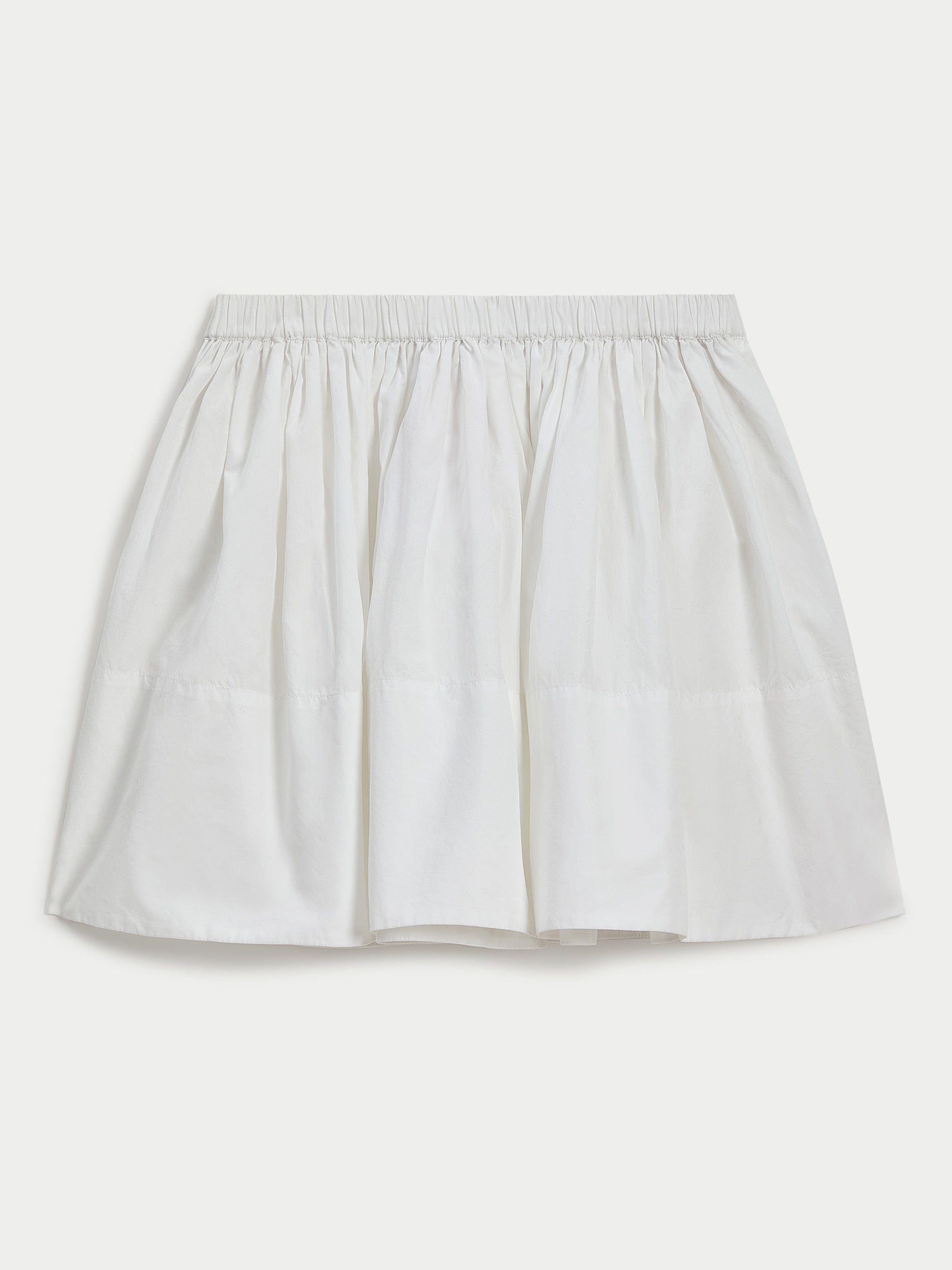 スカート   Woman Skirt White K20K205634 OLB Wearables Linen Shirred Peasant Midi Skirt